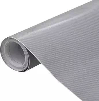 vidaXL 4D Autofolien silber 100x150cm+50x150cm, 2 Stk.