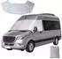 LuxusKollektion Frontscheibenabdeckung für Mercedes Sprinter 2006-2018, Thermo, silber