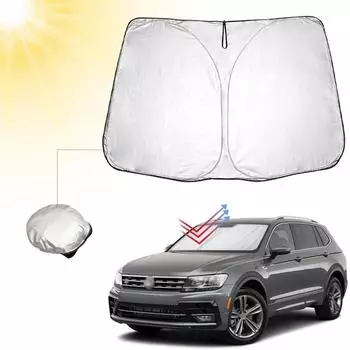 LuxusKollektion Frontscheiben-Sonnenschutz faltbar, UV- & Hitzeschutz, VW Tiguan Allspace / SEAT Tarraco