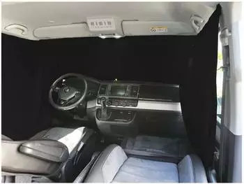 Bremer Sitzbez&uuml;ge Frontscheibe Sonnenschutz Vorhang VW T5/T6/T6.1, schwarz