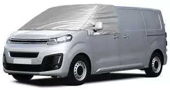 LuxusKollektion Frontscheibenabdeckung Citroen Jumpy / Opel Vivaro (2016&ndash;2023), Oxford 600D, silber