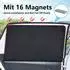 LuxusKollektion Auto-Sonnenschutz Vorhang magnetisch, schwarz, 79x50cm (2 Stück)