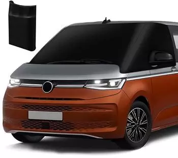 LuxusKollektion Windschutzscheibenabdeckung f&uuml;r VW T7 (2021-2024), Oxford 600D, wasserdicht, schwarz