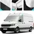 LuxusKollektion Frontscheibenabdeckung VW Crafter/Grand California 2018-2023, 600D Oxford, silber