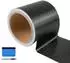 LuxusKollektion Autofolie schwarz satin metallic gebürstet 7,5cm x 900cm selbstklebend blasenfrei