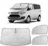 LuxusKollektion Frontscheiben-Sonnenschutz Ford Transit Custom, 3er-Set, magnetisch, faltbar