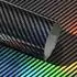 LuxusKollektion Autofolie Carbon schwarz-silber, Holo-Regenbogeneffekt, 30x152cm