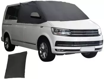 LuxusKollektion Windschutzscheibenabdeckung VW T5 Transporter 2003-2015, 600D Oxford, schwarz