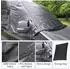 LuxusKollektion Windschutzscheibenabdeckung VW T5 Transporter 2003-2015, 600D Oxford, schwarz