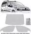 LuxusKollektion Frontscheiben-Sonnenschutz für Citroën Berlingo 2008-2018, 3-teilig, faltbar mit Tasche