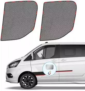 LuxusKollektion Seitenfenster-Sonnenschutz & Moskitonetz f&uuml;r Ford Transit Custom, magnetisch