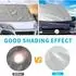 LuxusKollektion Windschutzscheibenabdeckung für VW T5, 100% verdunkelnd, UV-Schutz, silber