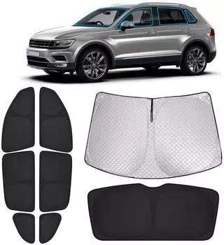LuxusKollektion Sonnenschutz-Set VW Tiguan II (2016-2024), Frontscheibe & Seitenscheiben