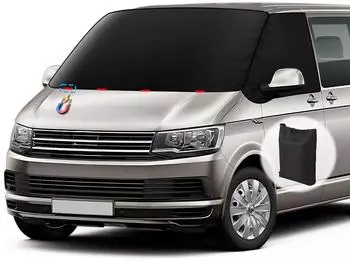 LuxusKollektion Frontscheibenabdeckung f&uuml;r VW T5/T6, 600D Oxford, wasserdicht, Allwetter