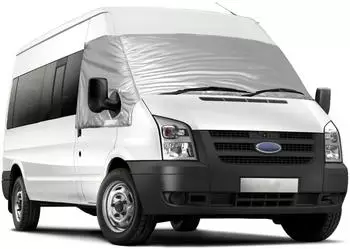 LuxusKollektion Windschutzscheibenabdeckung Transit MK7 Low/Mid-Top, silber (2006-2013)