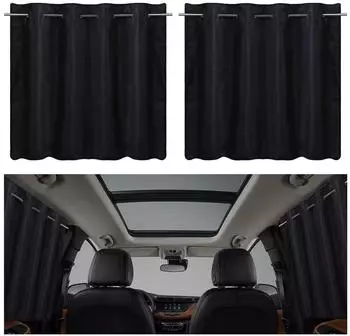 LuxusKollektion Sonnenschutz Seitenscheibe mit Teleskopstange 100x68cm