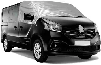 LuxusKollektion Frontscheibenabdeckung Renault Trafic 2014-2024, silber, UV-Schutz 100% verdunkelnd