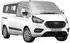 LuxusKollektion Frontscheibenabdeckung für Ford Transit Custom 2012-2022, silber, UV-Schutz, 100% verdunkelnd