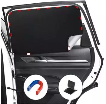 LuxusKollektion Sonnenschutz Seitenscheibe magnetisch, 4 St&uuml;ck, UV-Schutz (TY04H)