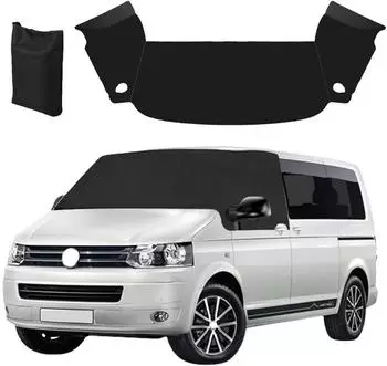 LuxusKollektion Windschutzscheibenabdeckung VW Transporter T5/T5.1 600D Oxford, schwarz
