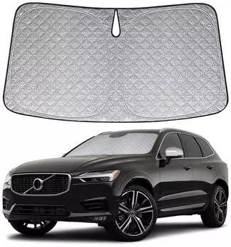 LuxusKollektion Frontscheiben-Sonnenblende f&uuml;r Volvo XC60 (2018-2024), faltbar, 6-lagig, 99% UV-Schutz