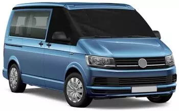 LuxusKollektion Frontscheibenabdeckung VW T4, 600D Oxford, schwarz, UV-Schutz