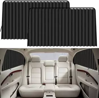 LuxusKollektion Magnetischer Sonnenschutz Auto, 2 St&uuml;ck, universal, UV-Schutz (BY02)