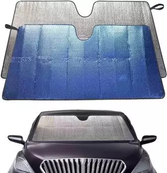LuxusKollektion Frontscheiben-Sonnenschutz faltbar, blau, 150x80cm