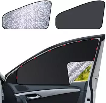LuxusKollektion Magnetischer Sonnenschutz Autofenster, Universal, schwarz