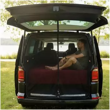 LuxusKollektion Heckklappe Sonnenschutz magnetisch, Anti-M&uuml;cke, UV-Schutz f&uuml;r VW T5/T6