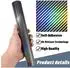 LuxusKollektion Autofolie Carbon schwarz-silber Holo Glanz mit Regenbogeneffekt, Luftkanäle, 50x152cm