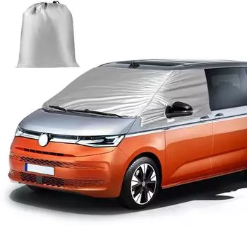 LuxusKollektion Windschutzscheibenabdeckung VW T7 5-lagig, UV-Schutz, silber