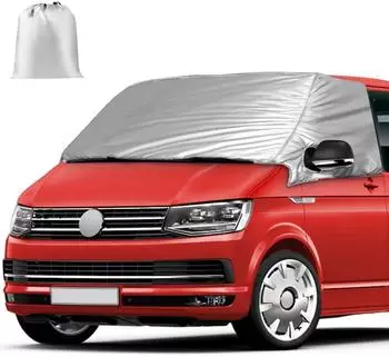 LuxusKollektion Frontscheibenabdeckung VW T6, faltbar, silber, ganzj&auml;hrig (171176)