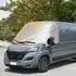 LuxusKollektion Windschutzscheibenabdeckung für VW Crafter 2018-2024, thermisch, silber, 210D Oxford