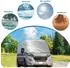 LuxusKollektion Windschutzscheibenabdeckung für VW Crafter 2018-2024, thermisch, silber, 210D Oxford