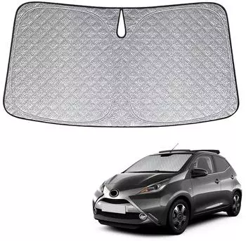 LuxusKollektion Frontscheiben-Sonnenschutz Toyota Aygo X (2022-2025), faltbar, 6-lagig, Polyester