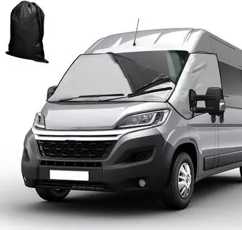 LuxusKollektion Windschutzscheibenabdeckung Fiat Ducato/Peugeot Boxer/Citro&euml;n Jumper X250/290, Oxford & Baumwolle, abnehmbar