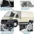 LuxusKollektion Windschutzscheibenabdeckung Fiat Ducato/Peugeot Boxer/Citroën Jumper X250/290, Oxford & Baumwolle, abnehmbar