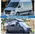 LuxusKollektion Frontscheibenabdeckung Mercedes Sprinter (2006-2018), 2-lagige Baumwolle, magnetisch
