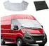 LuxusKollektion Windschutzscheibenabdeckung für Fiat Ducato X250/290, Peugeot Boxer, Citroën Jumper (2006–2025), silber