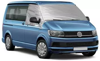 LuxusKollektion Windschutzscheibenabdeckung f&uuml;r VW T4, silber, UV-Schutz, 100% Verdunkelung