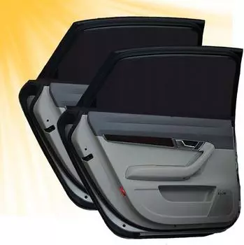 LuxusKollektion Auto-Sonnenschutz Seitenfenster UV-Schutz, 2er-Set