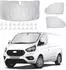 LuxusKollektion Sonnenschutz-Set für Ford Transit Custom 2012-2024, Front- & Seitenscheiben, 3-teilig