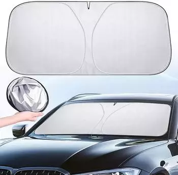 LuxusKollektion Frontscheiben-Sonnenschutz selbsthaftend, UV-Hitzeschutz, 136x65cm