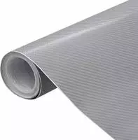 vidaXL Autofolie 4D Silber 100x150 cm