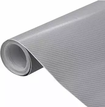 vidaXL Autofolie 4D 100x150cm silber (210726)
