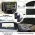 LuxusKollektion Sonnenschutz Auto magnetisch, UV-Schutz, 4er-Set, schwarz