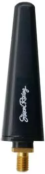 Simoni Racing Autoantenne 'Real' Special M6 Aluminium schwarz 6cm (ASR/196-N)