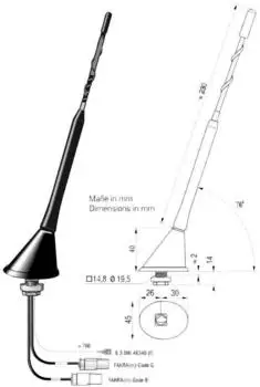 Blaupunkt DAB-A-a DAB-Dachantenne