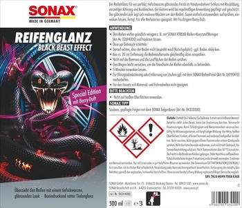 Sonax ReifenGlanz Special Edition 500ml – Sonax ReifenGlanz Special Edition 500ml – Professionelle Optik für Reifen und Felgen